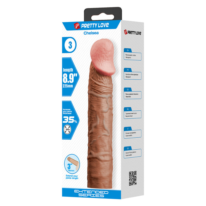Guaina e Prolunga Pene Derek 21,5 cm