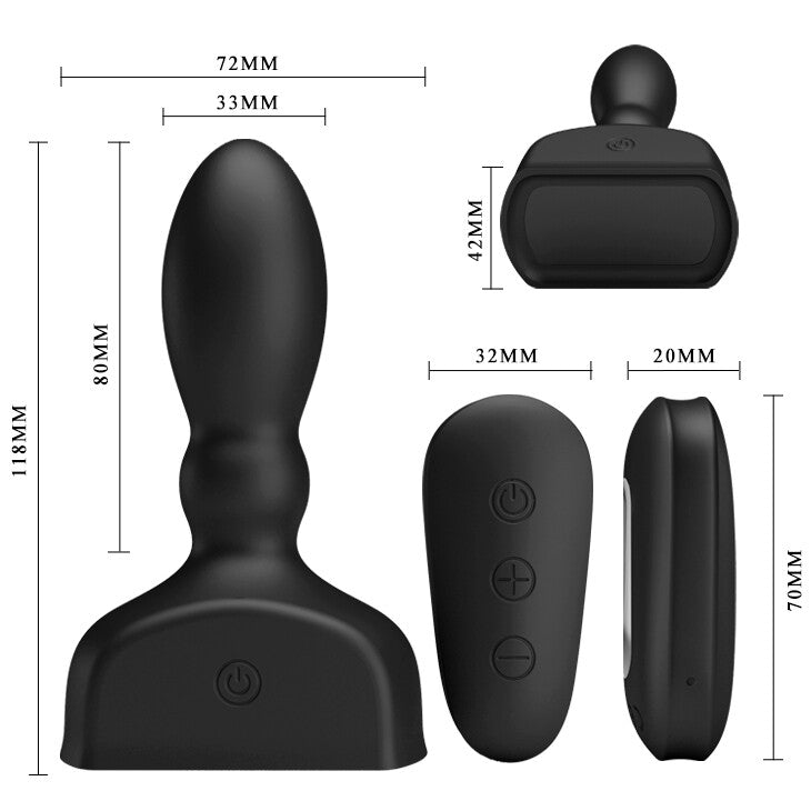 Vibratore Anale Inflatable Pulse