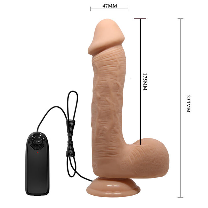 Vibratore Realistico Beautiful  Vibrant Johnson 23,4 cm