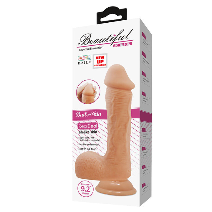 Vibratore Realistico Beautiful  Vibrant Johnson 23,4 cm