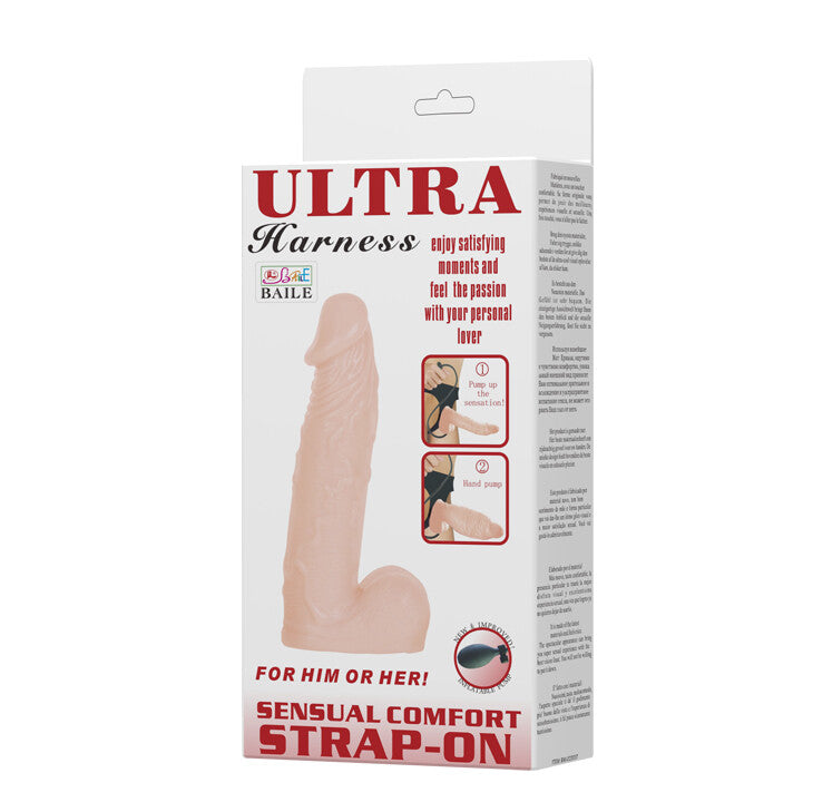 Aufblasbares Ultra-Harness-Strap-on 16,5 cm