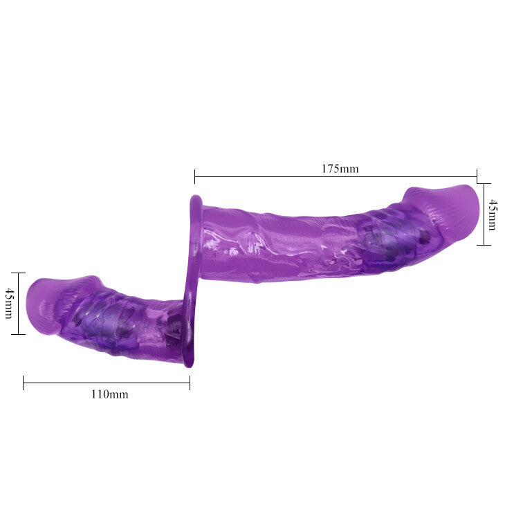 Strap-on-Vibrator Ultra Passionate Dual Vibration 17,5 cm