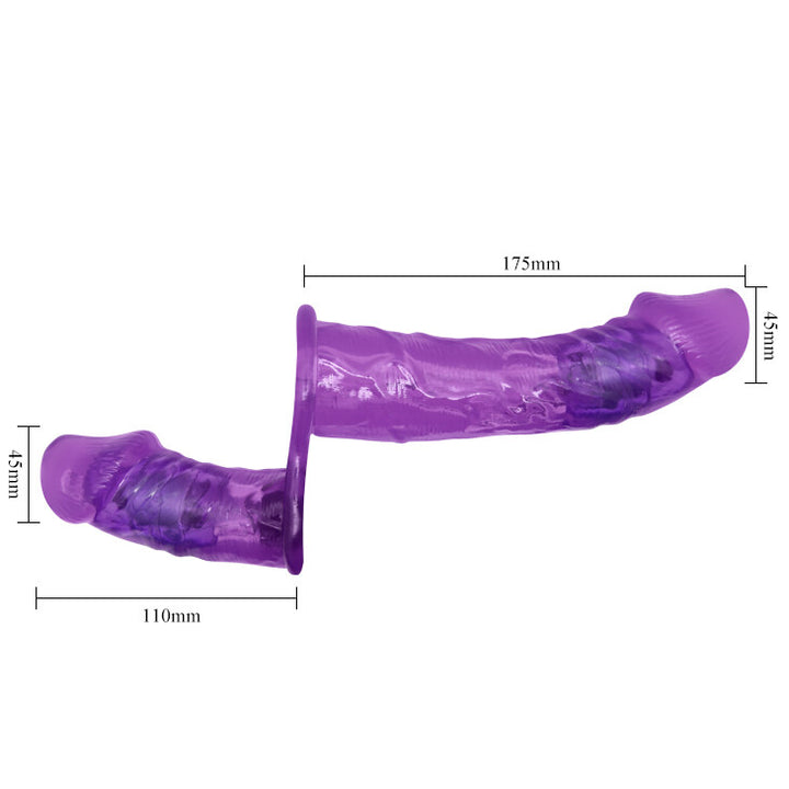 Strap-on-Vibrator Ultra Passionate Dual Vibration 17,5 cm