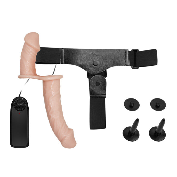 Strap-on-Vibrator Ultra Passionate Dual Vibration 17,5 cm