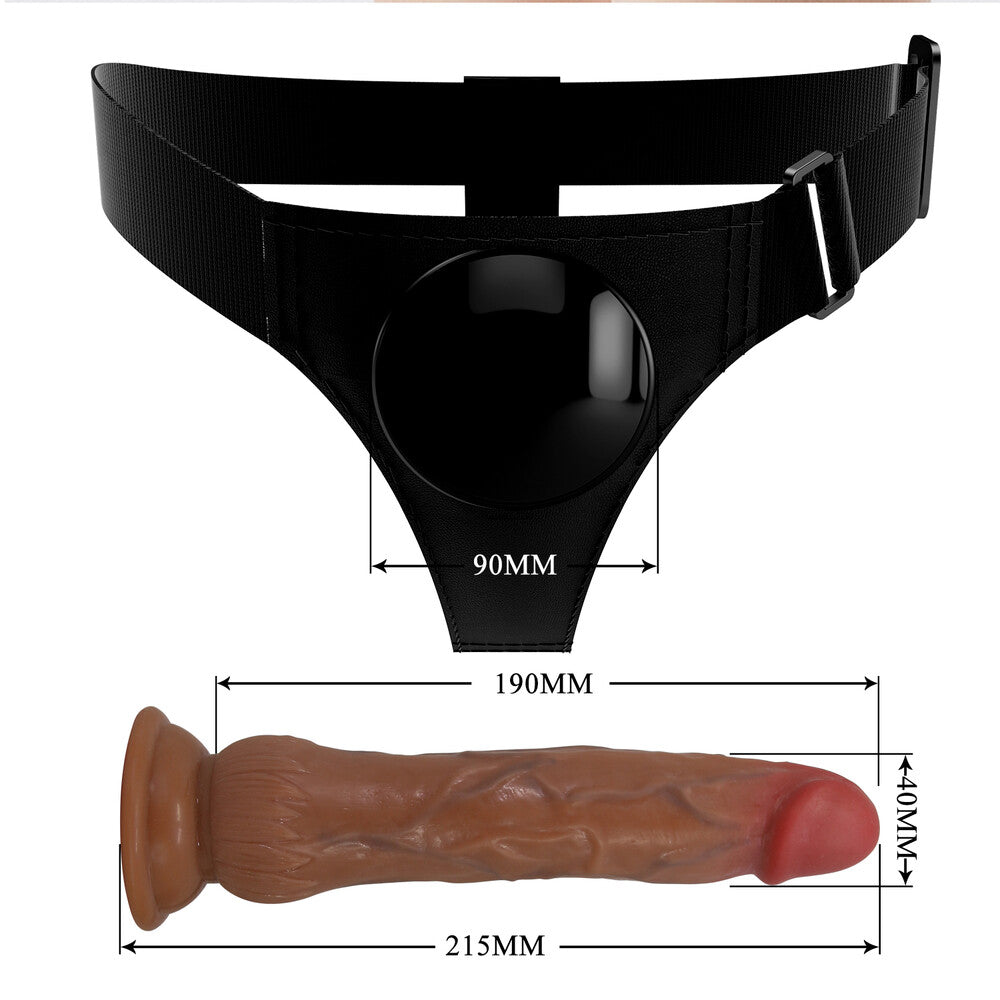 Strap On Eiaculante Kyton  21,5 cm