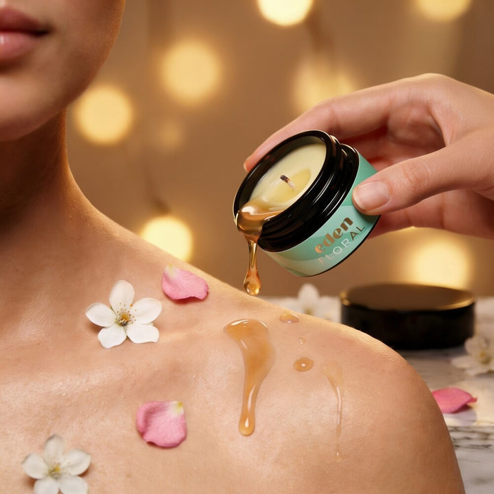 Eden Floral Massagekerze von Crushious | Massagekerzen, Foto 4