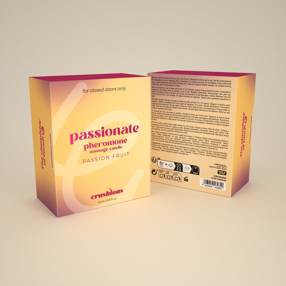 Passionate Passion Fruit Massage Candle by Crushious | Massage Candles, photo 7