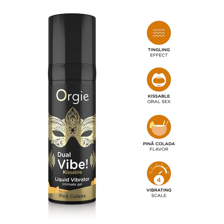 Dual Vibe Liquid Vibrator Piña Colada 15 ml
