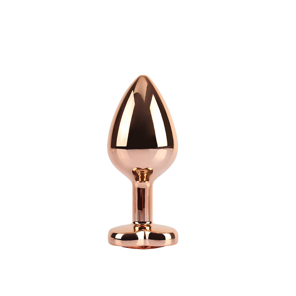 Rose Gold Heart Ø 3,3 cm Plug Anale