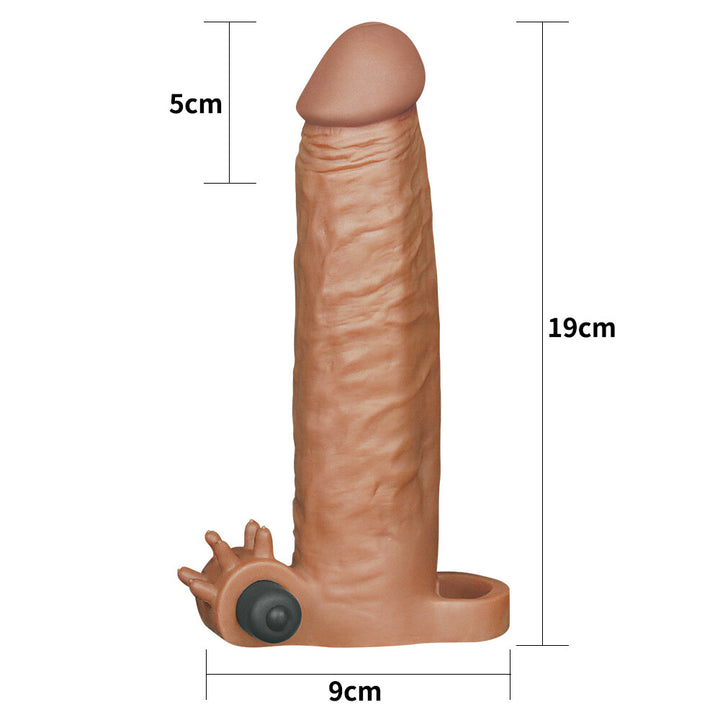 Guaina e Prolunga Pene Vibrante Glory 19 cm