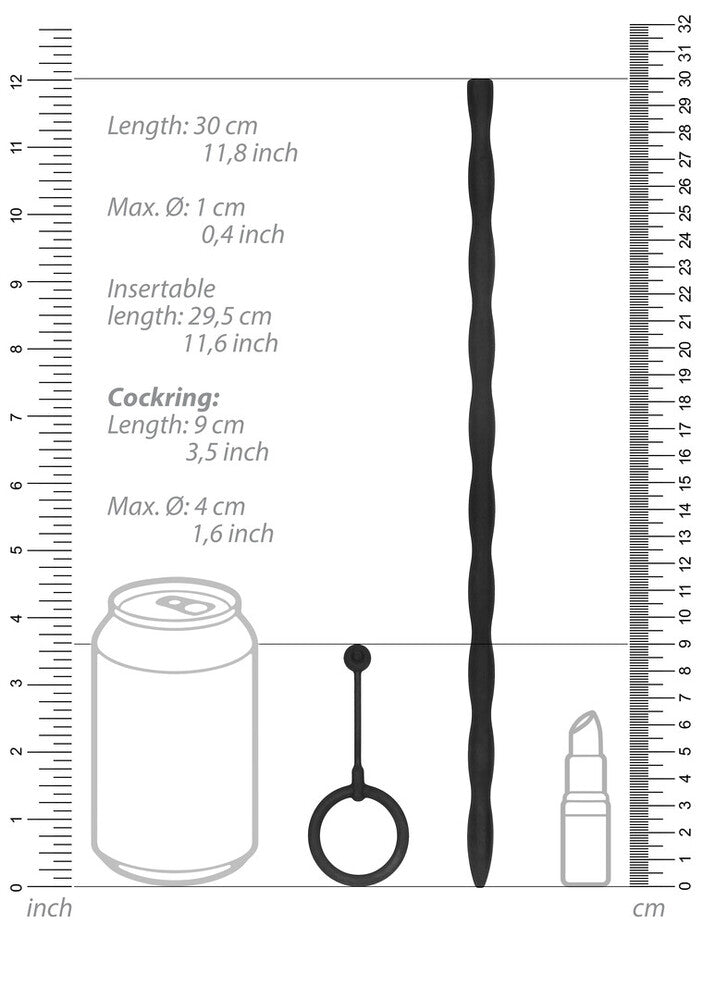 Phallischer Ring und Harnröhrenplug-Set