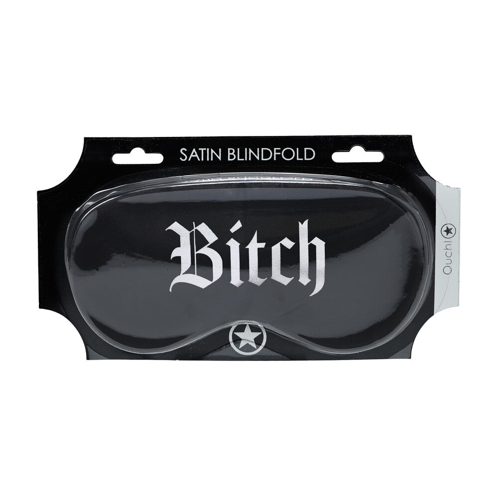 Maschera Sexy Bitch-Printed Satin