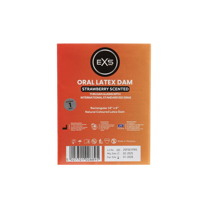 EXS Oral Dams Fragola