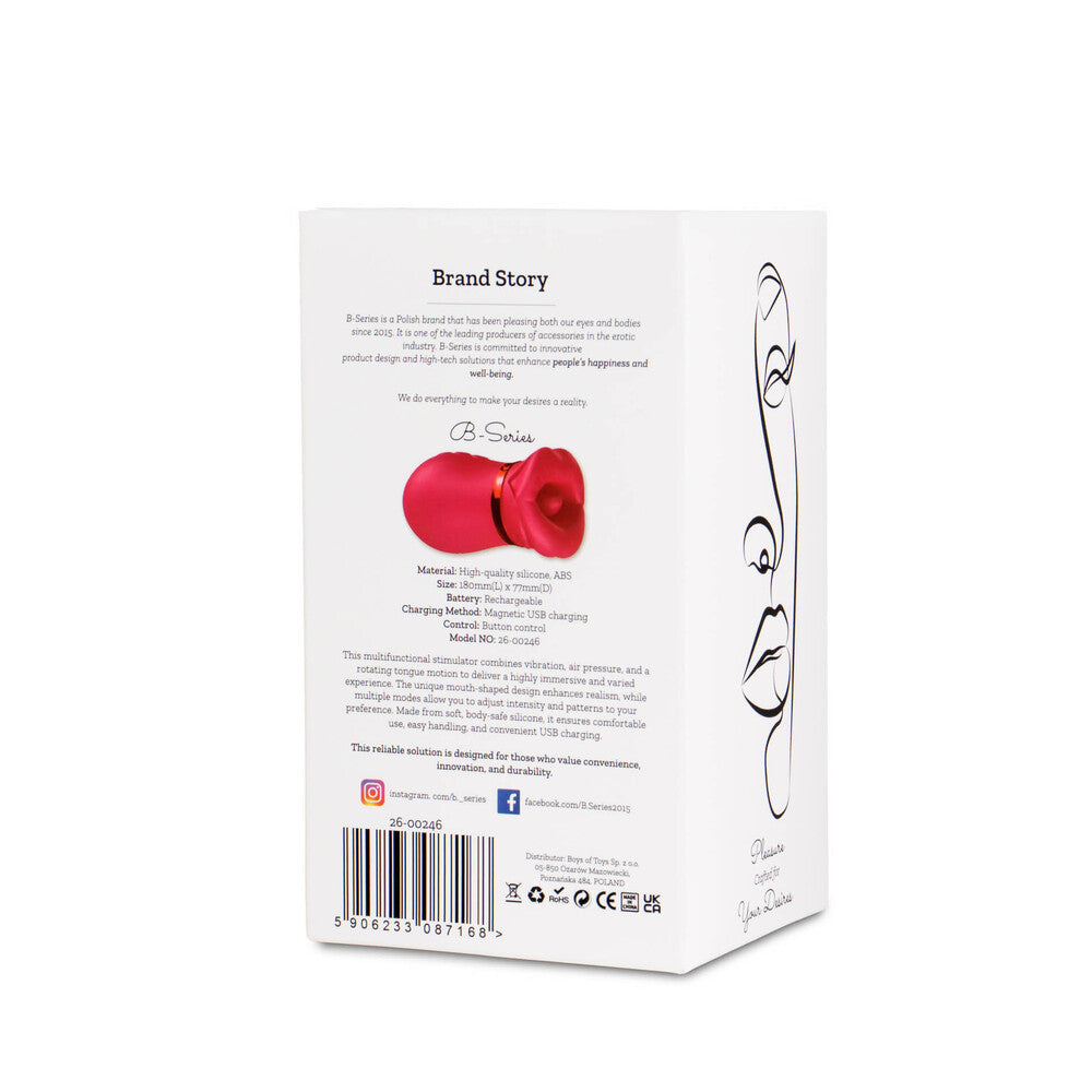 Tongue Licking Vibratore Clitoride di B-series | Succhia Clitoride, foto 9
