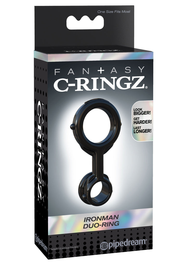 Ironman Duo-Ring double phallic ring for penis and testicles