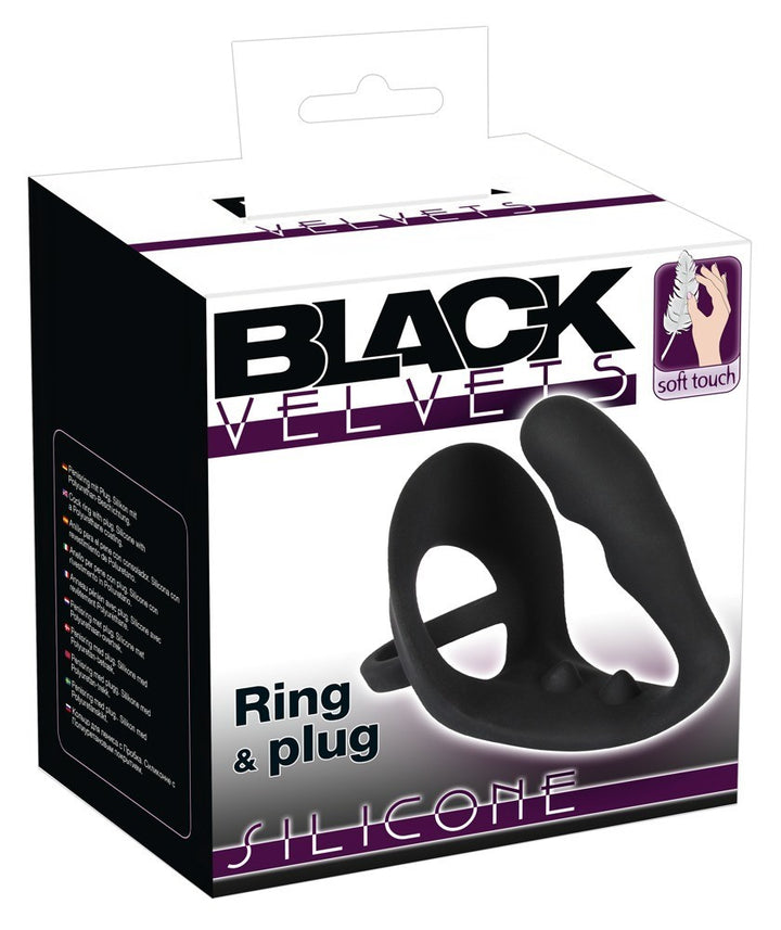 phallic ring Penisring Black Velvets