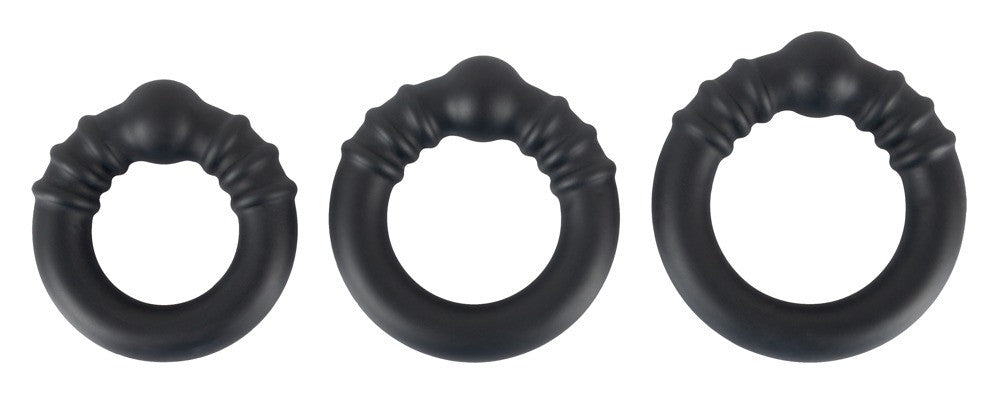Anello fallico Silicone Steel Rings kit