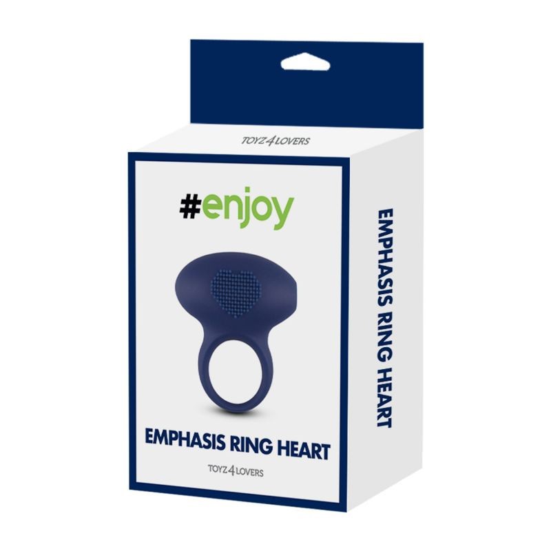 Vibrating silicone cock ring emphasis ring heart