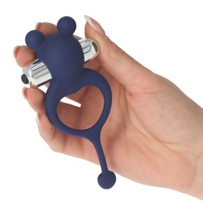 Vibrating silicone phallic ring for man penis clitoris stimulator bear sex toys