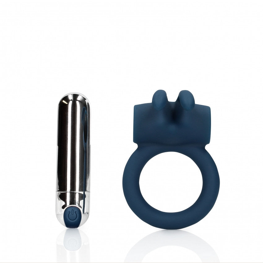 Vibrating Rabbit Cock Ring Baltic Blue