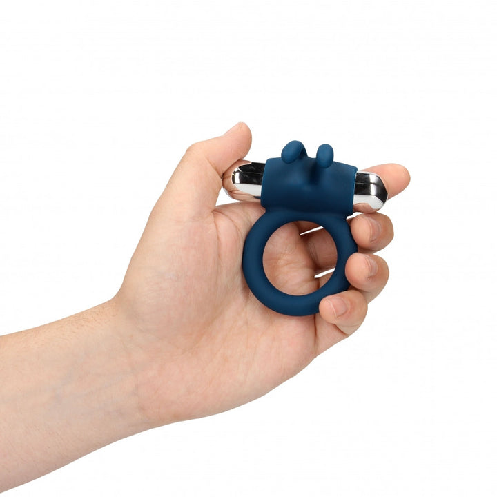 Vibrating Rabbit Cock Ring Baltic Blue