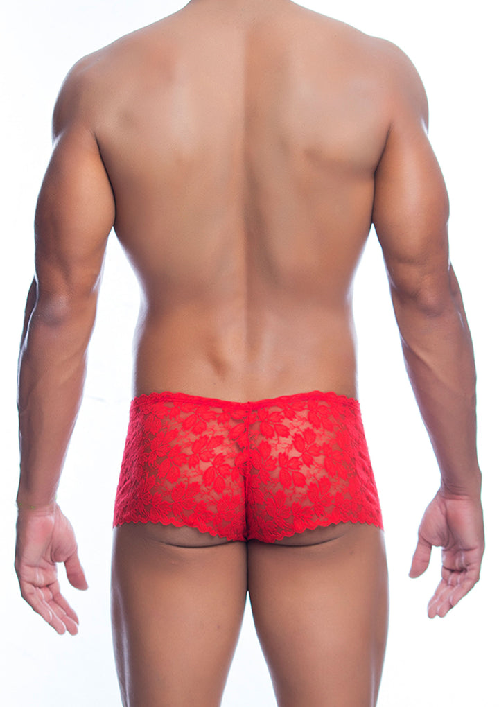 Rose Lace Boy Short lace boxer shorts