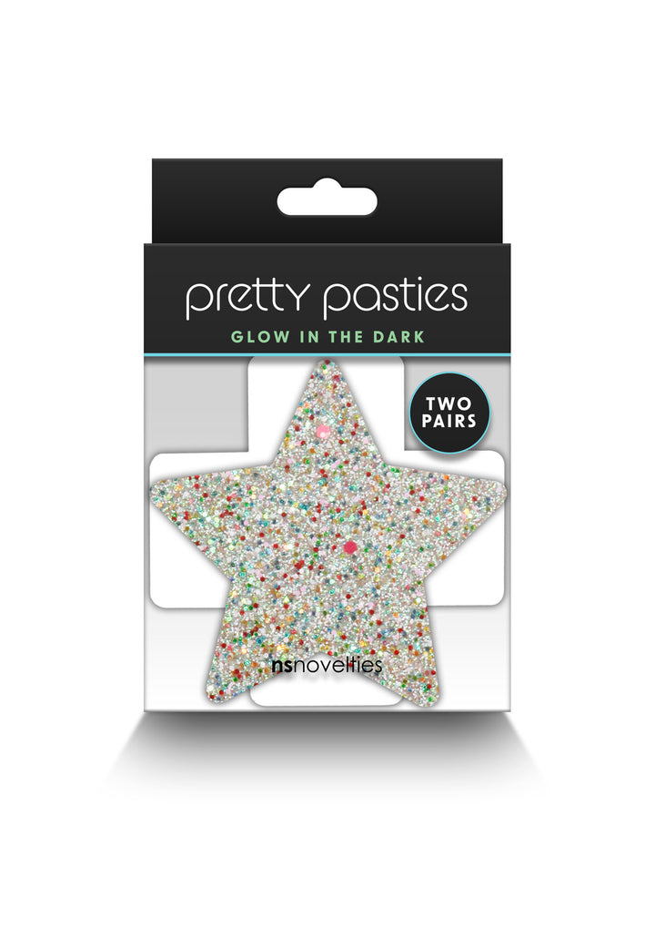 Cross and star nipple covers gem Pasties Cross &amp; Star 2 Pair