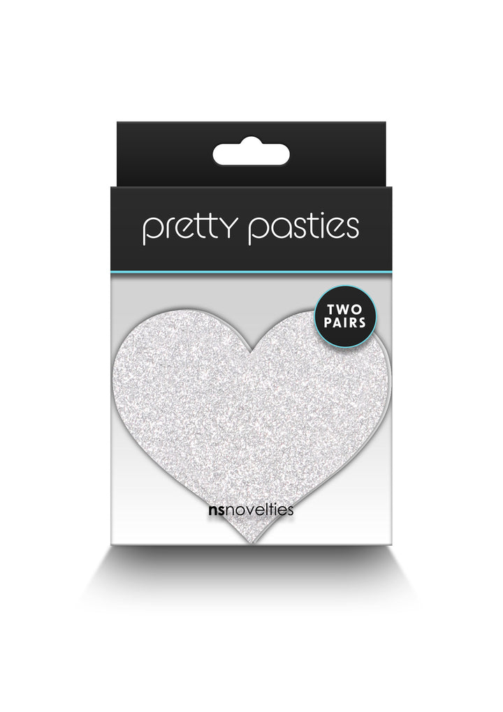 Heart Shaped Nipple Covers Pasties Glitter Hearts 2 Pair