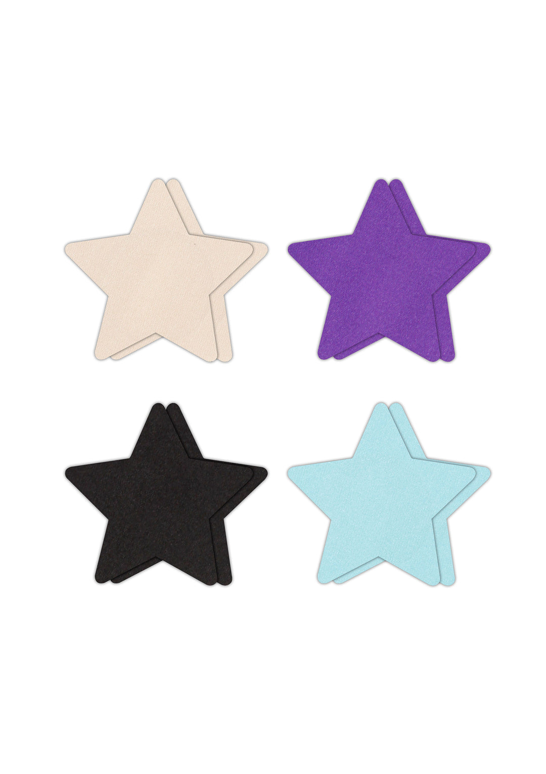 Star-shaped nipple covers Pasties Star I Assorted 4 Pair