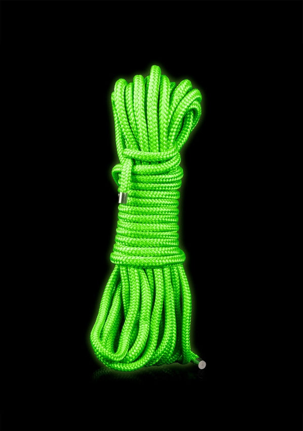 Bondage rope 10m/16 Strings - Glow in the Dark - Neon Green
