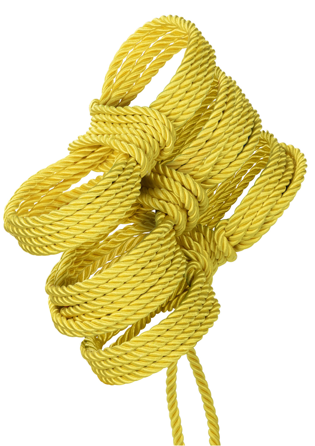 Yellow bondage constrictive rope Boundless Rope 10M