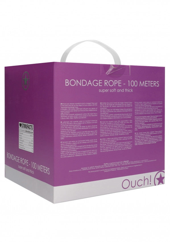 Corda per shibari Ouch - Bondage Rope - 100 Meters - Purple