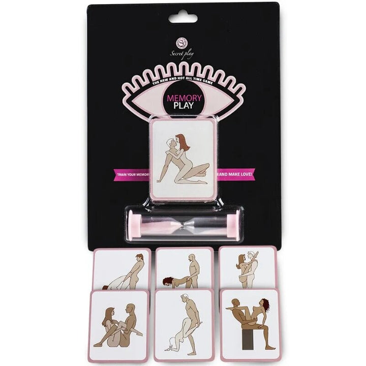 Sanduhr und sexy Memory-Spiel