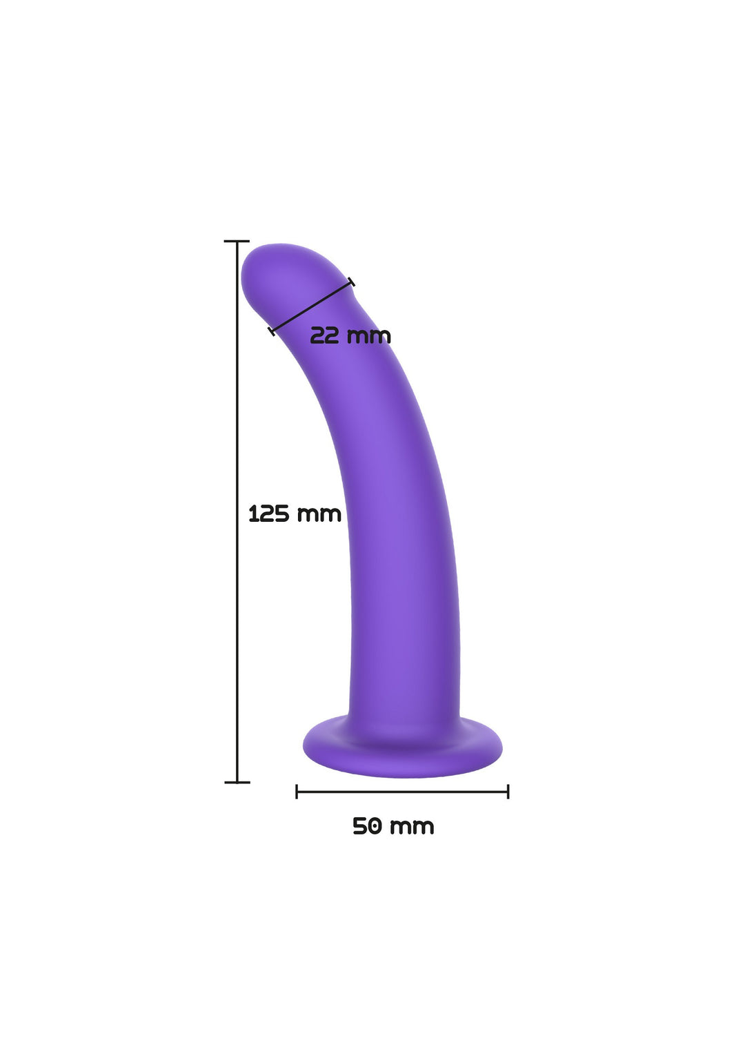 Dildo with suction cup Harness Dong S - 12.5cm