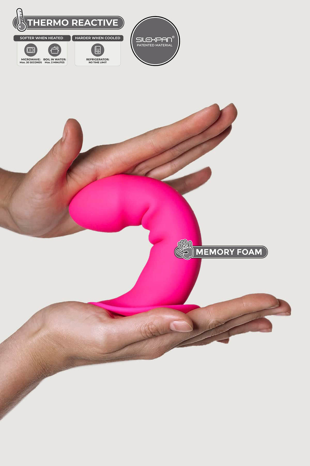 Dildo with suction cup Hitsens Fuchsia - 16.8