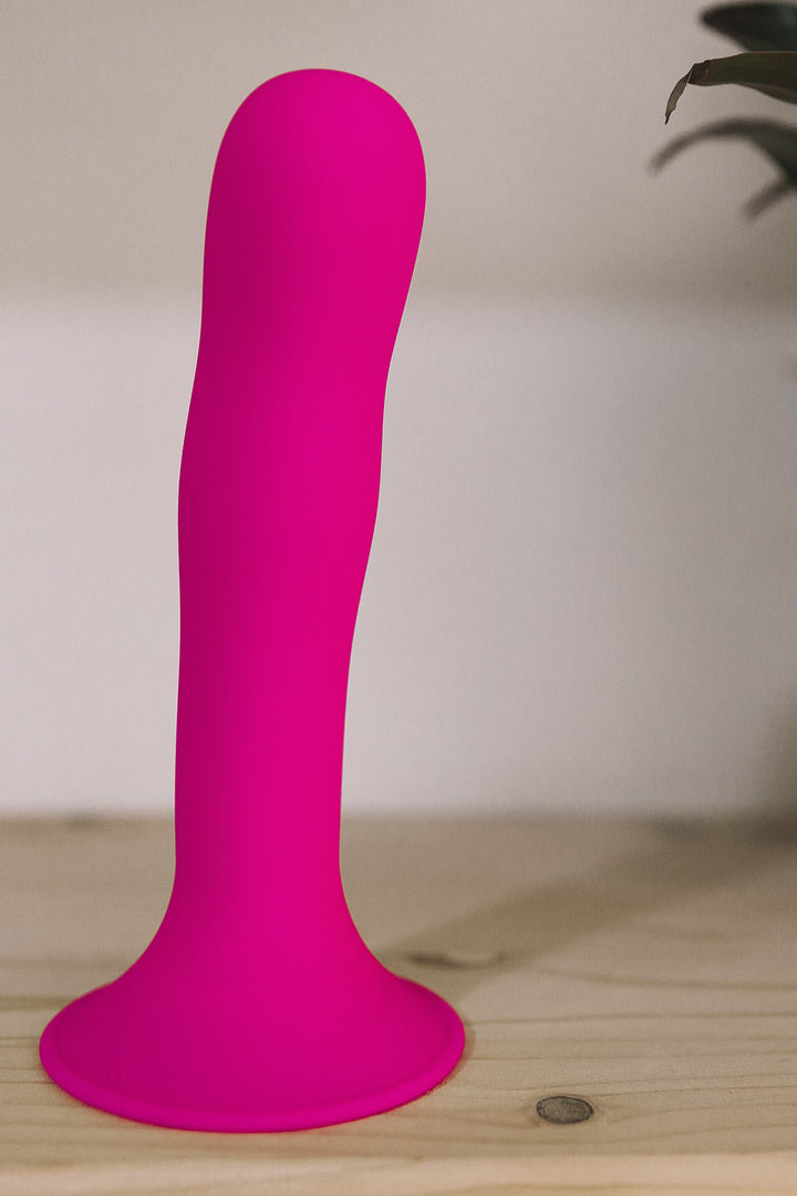 Dildo with suction cup Hitsens Fuchsia - 17.8cm