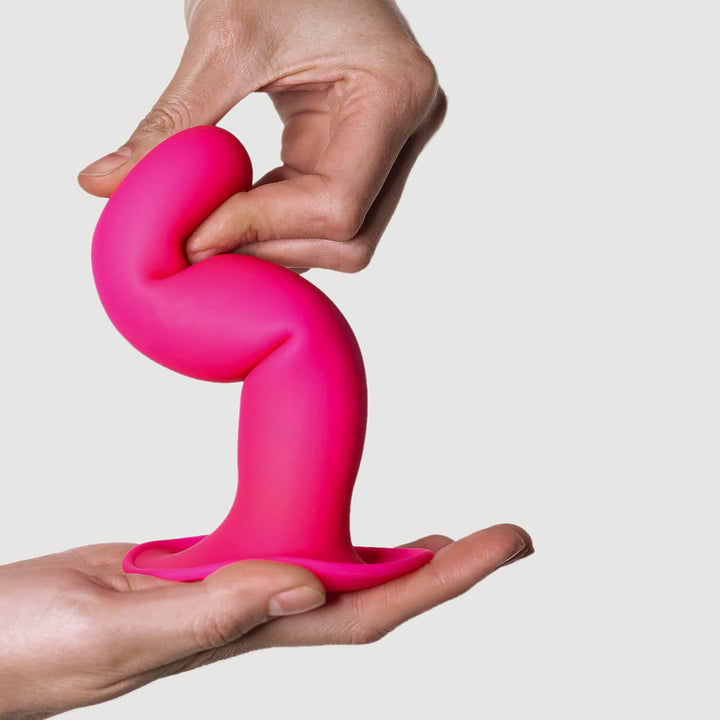 Dildo con ventosa Hitsens Fucsia - 17,8cm