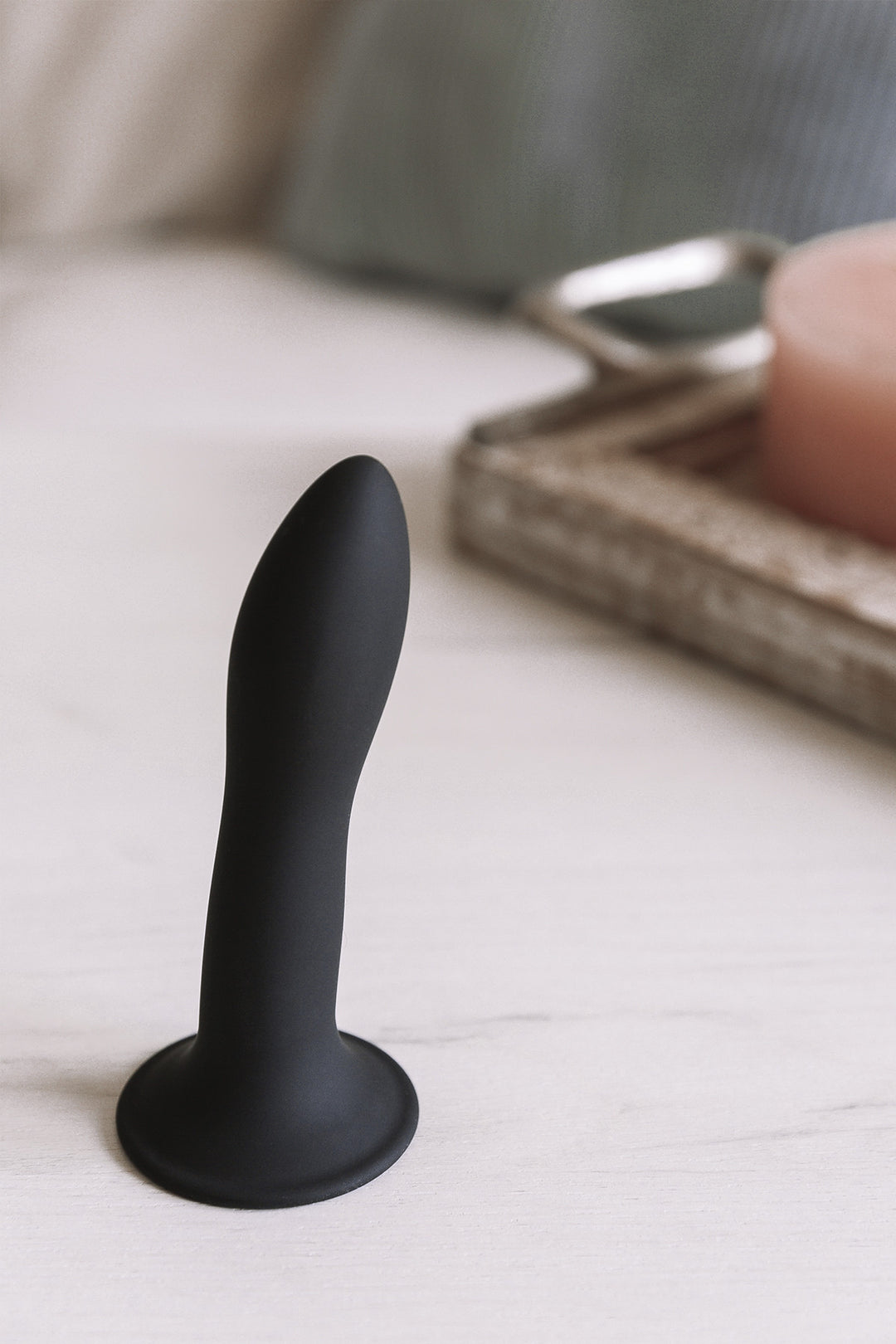 Dildo with suction cup Hitsens Black - 13cm