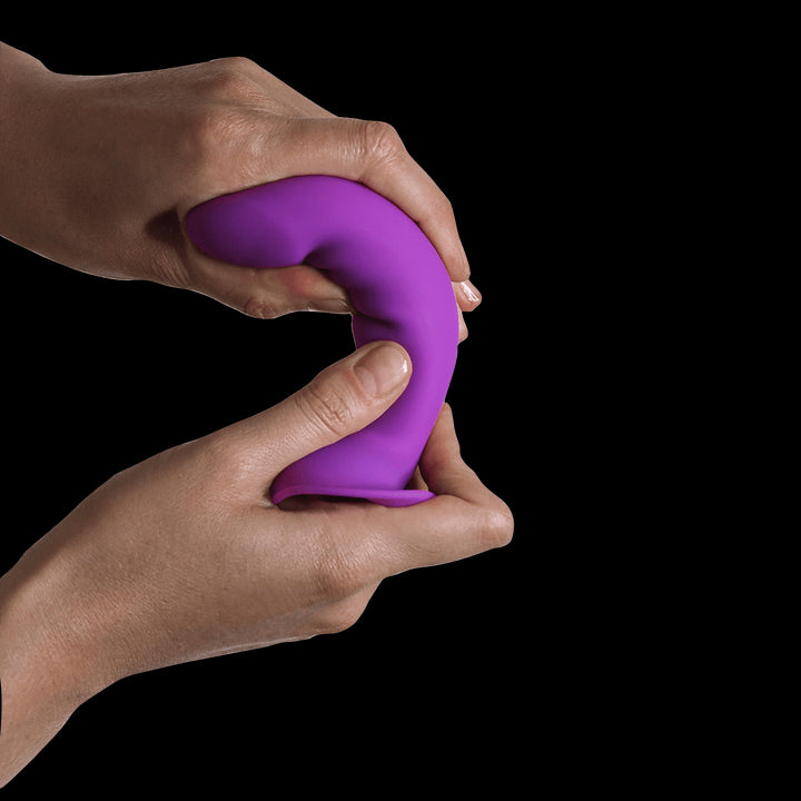 Dildo with suction cup Hitsens Purple - 13.5cm