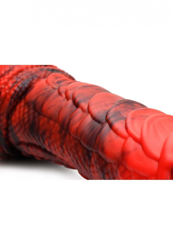 XR Dildo Fire Dragon Red Scaly - 21cm