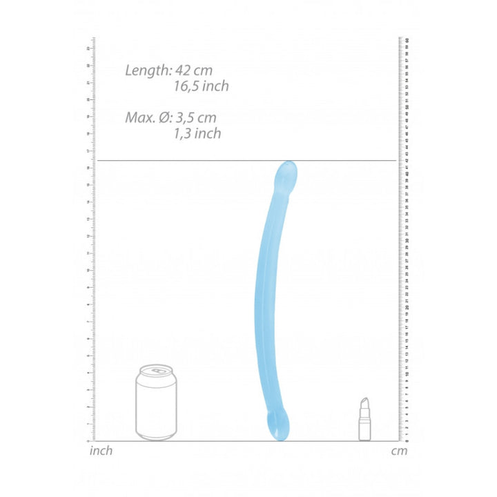 Dildo Doppio blu Non Realistic - 43 cm