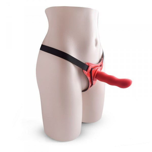 red strap on wearable dildo vaginal anal dildo with belt