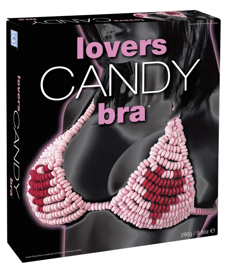 Sweet edible candy bra silouette with heart