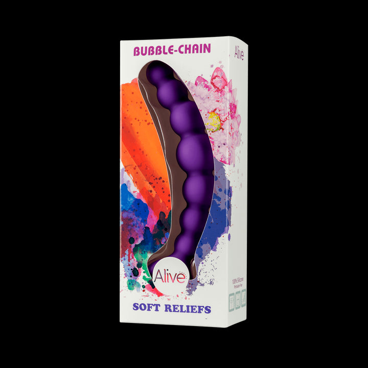 Silicone anal plug Bubble chain lilac