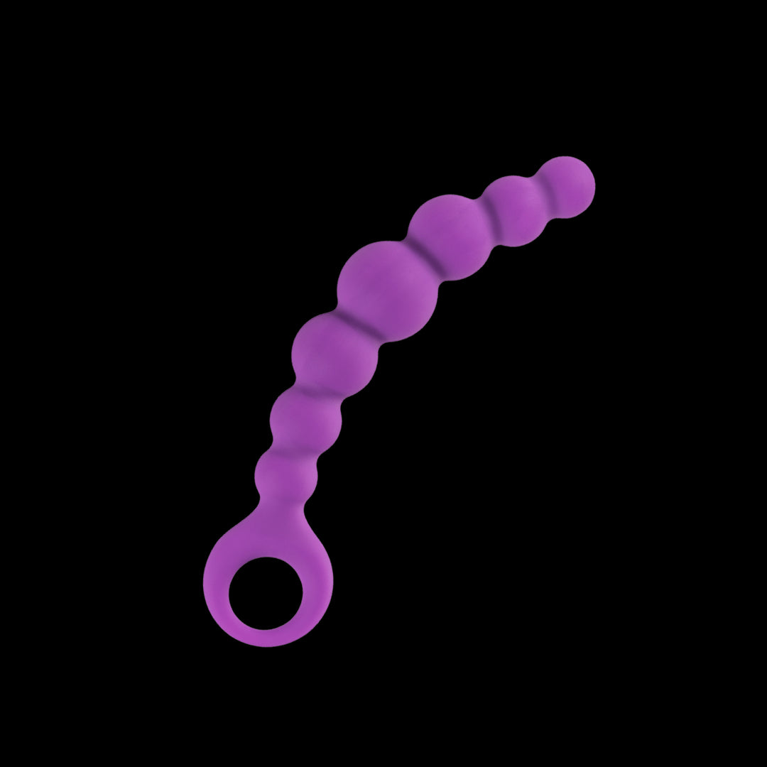 Silicone anal plug Bubble chain lilac