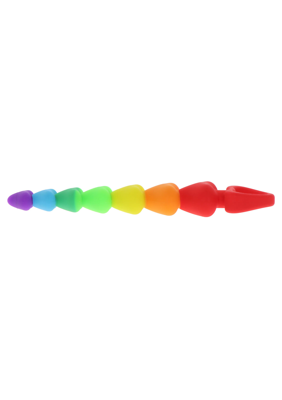 Anal dildo Rainbow Heart Beads