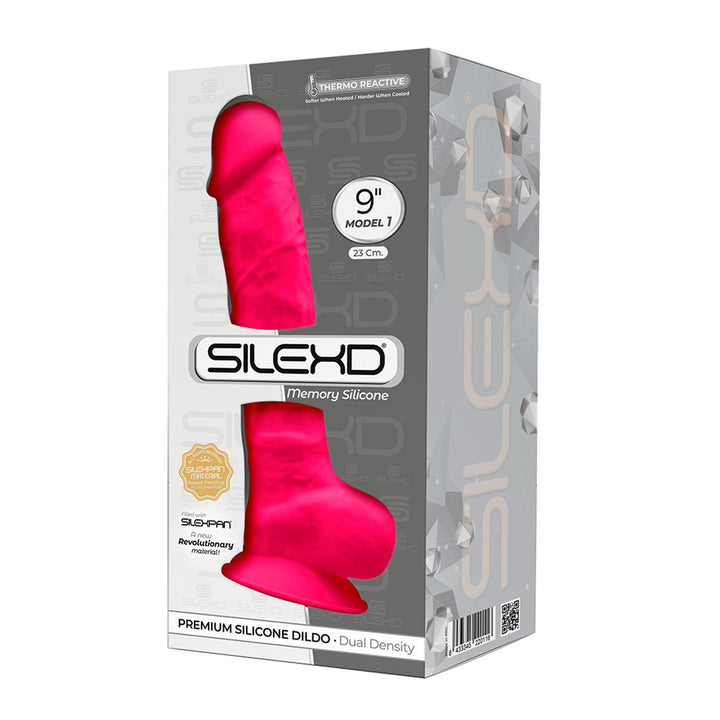 Dildo with suction cup Fuchsia - 23cm