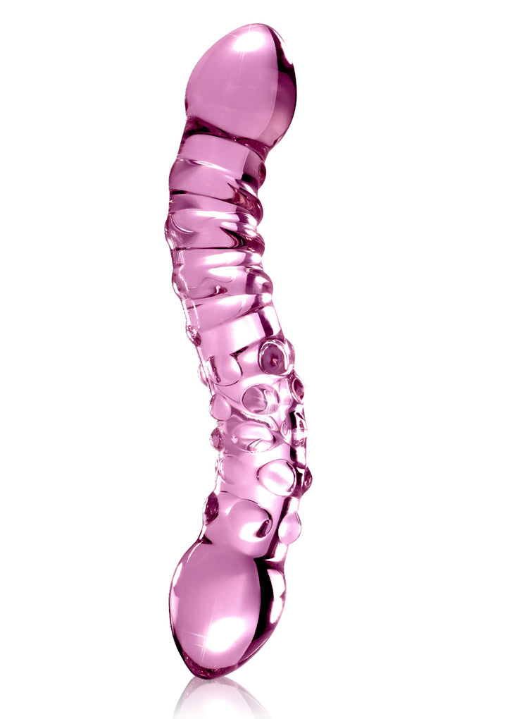 Dildo Doppio Icicles in vetro No.55 - 19,5cm