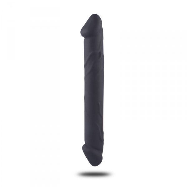 double dildo silicone dildo realistic vaginal anal in black silicone the cock db sex toys