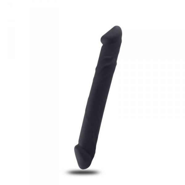 double dildo silicone dildo realistic vaginal anal in black silicone the cock db sex toys